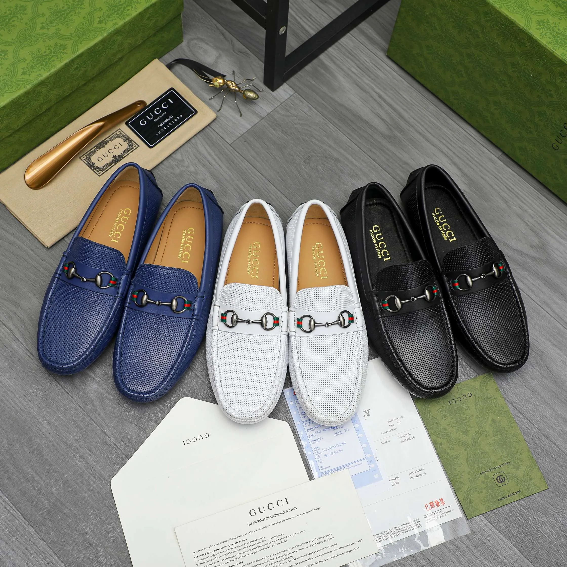 Men's shoes 💰p420 Product trademark: GUCCI (Gucci) casual slip-on men's shoes Regular size: 38-44 Product materials: Selected hollow cowhide upper, sheepskin lining, rubber outsole